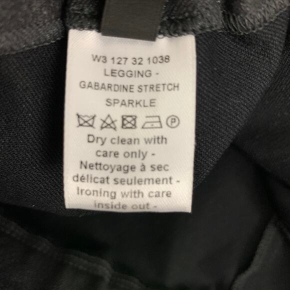 JOSEPH Size 0 Charcoal Viscose Blend Sparkly Leggings - Picture 4 of 6